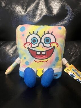 SpongeBob SquarePants Tie-Dye Plush Toy - Nickelodeon 6”